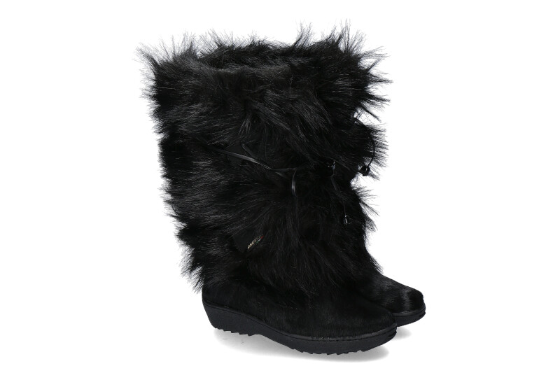 Oscar Sport Damen Fellstiefel GIADA FAUX FUR - schwarz