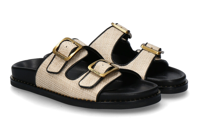 Caryatis Pantolette 68055 CREAM-BLACK