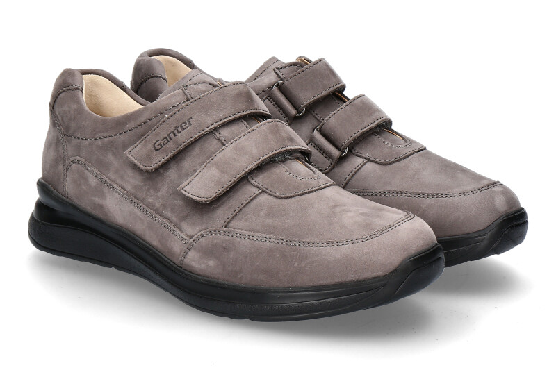 Ganter Herren- Klettschuh HARALD H VARIO OILNUBUKLEDER- ash/grau