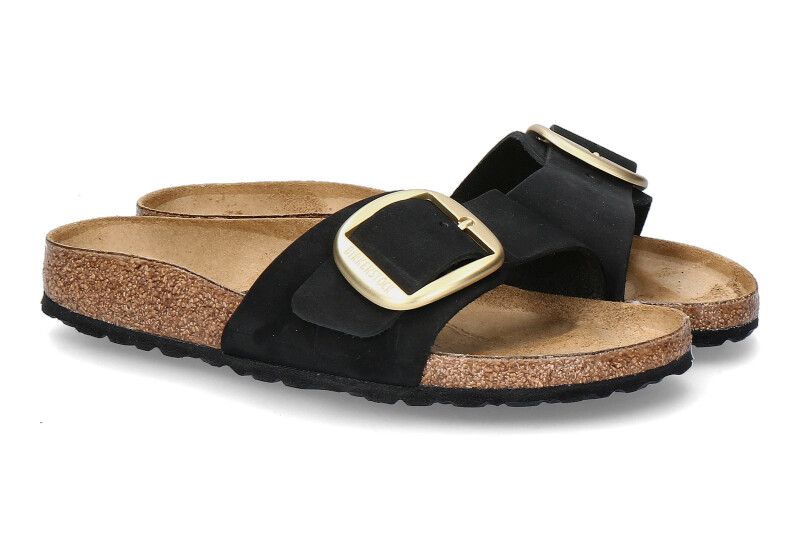 Birkenstock Pantolette MADRID BIG BUCKLE SCHMAL- black/ schwarz
