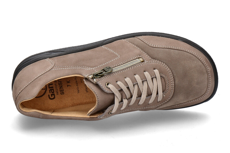 Ganter Herren- Sneaker KURT K VARIO SENSITIV SOFTNUBUKLEDER- darktaupe-5-256782_132400022_4