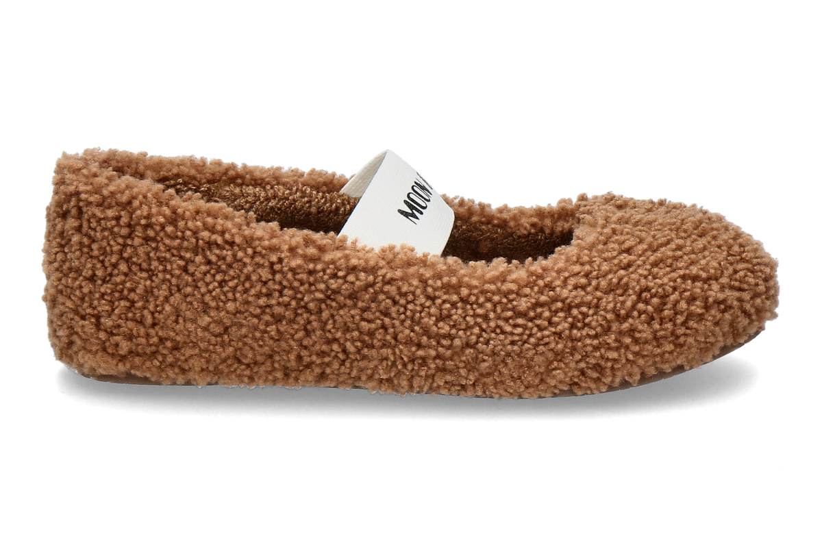 Moon Boot Ballerina gefüttert SHEARLING BALLERINA - cognac/ mittelbraun