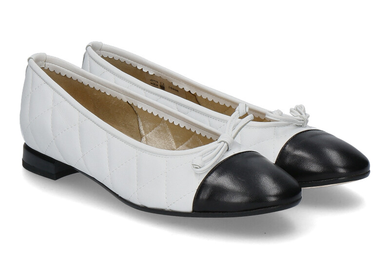 Brunate Ballerina FLEX NAPPA- nero/ schwarz- weiss