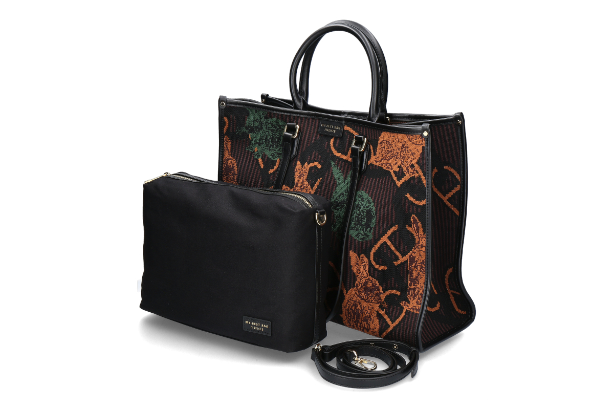 My-Best Bag Firenze Tasche ATENA WONDERLAND- braun/ rabbit
