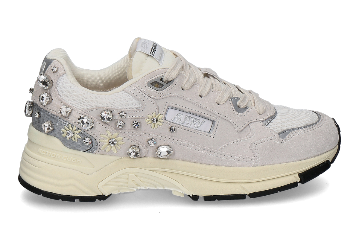 Autry Damen- Sneaker HYPERWAY MESH TJ01- weiss/ strass