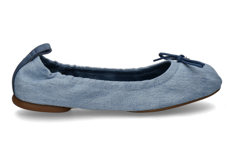 Hogan Damen- Ballerina TESSUTO ACCESSORIO- jeansblau