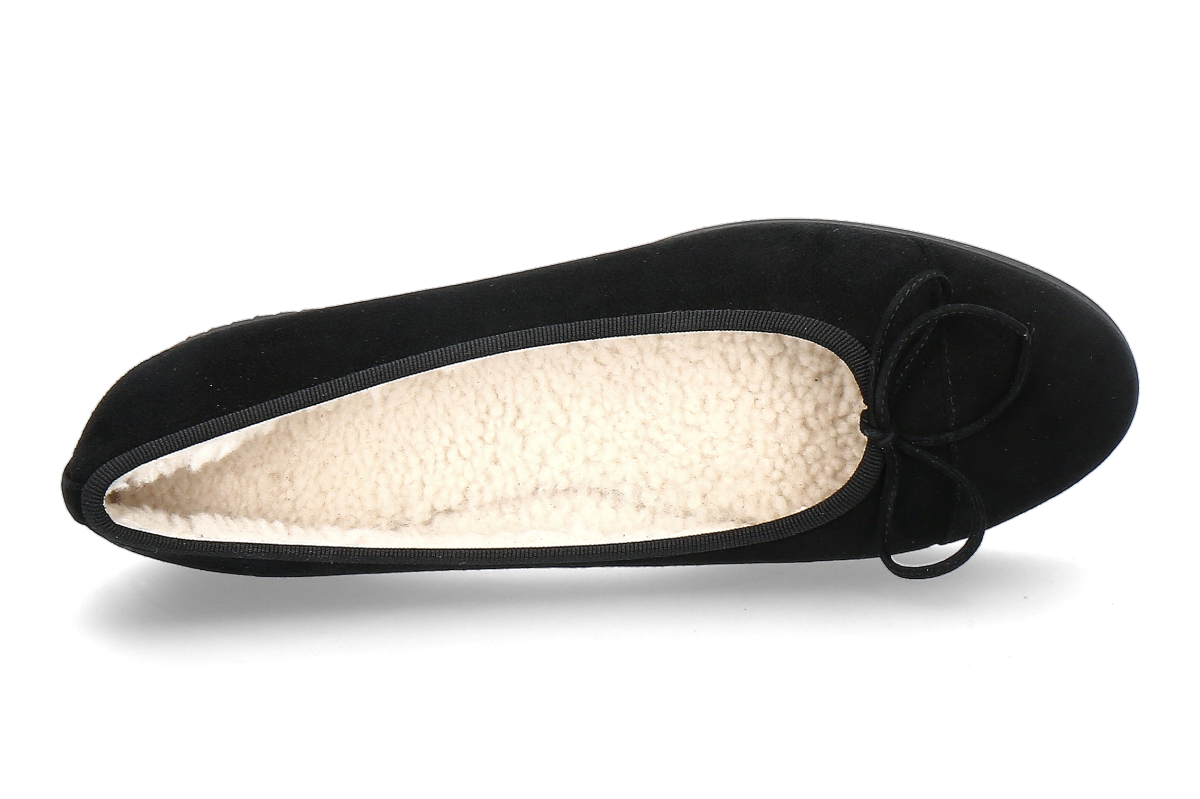 Unützer Ballerina gefüttert 6114 CAMOSCIO- black/ schwarz