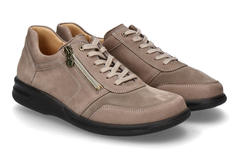Ganter Herren- Sneaker KURT K VARIO SENSITIV SOFTNUBUKLEDER- darktaupe