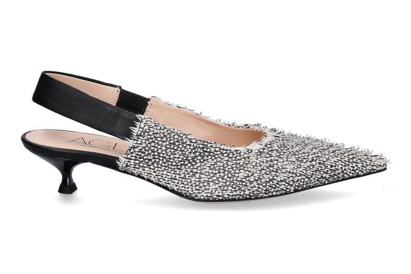 AGL Slingpumps LENOR weiss/schwarz