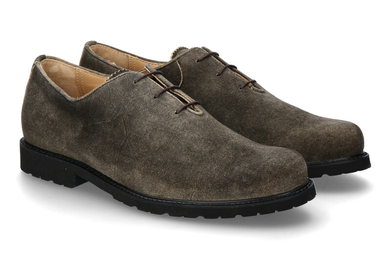 Dirndl + bua Trachtenschuh ANTIKBOCK- moor