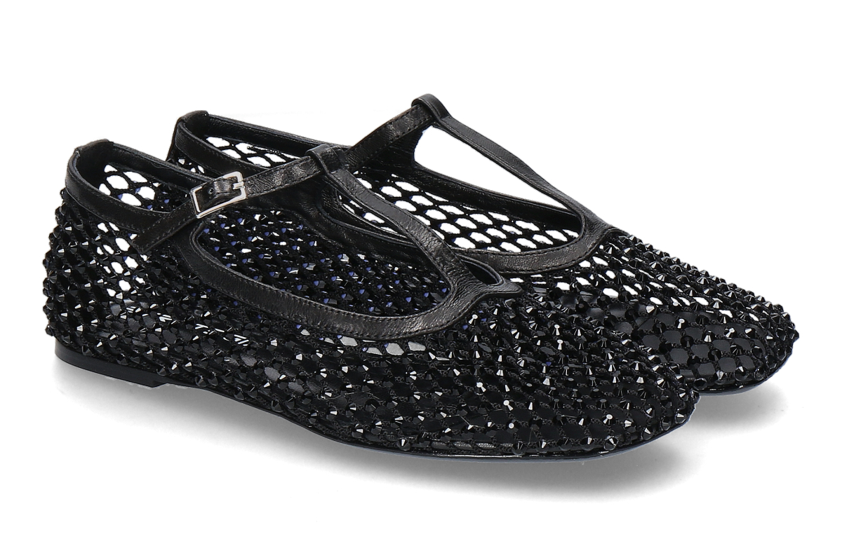 Strategia T- Steg Ballerina R33- black/ schwarz