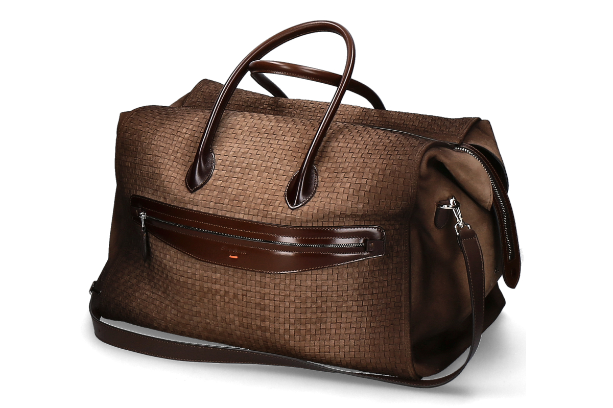 Santoni Herren- Weekender dunkelbraun