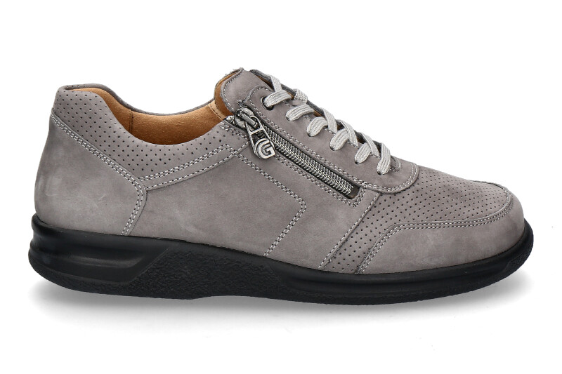 Ganter Herren- Sneaker KURT K VARIO SENSITIV NUBUKLEDER- graphit/grau