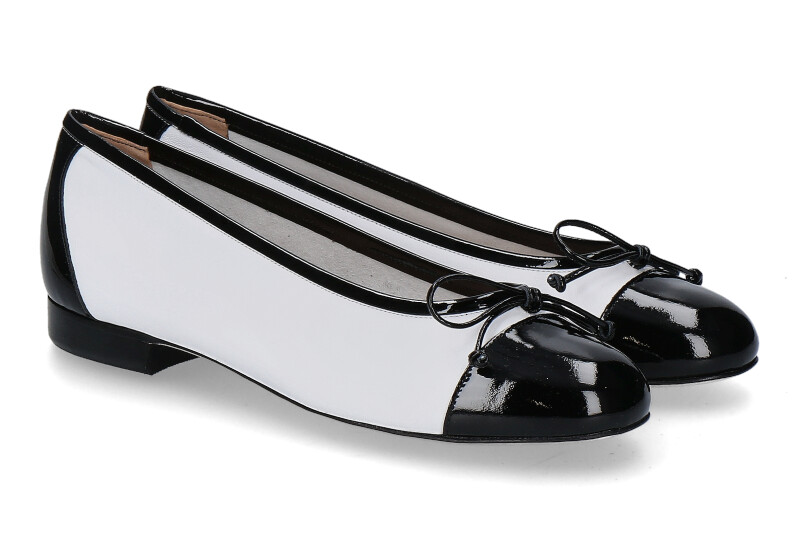 Lorbac Ballerina MOLLY NAPPA- nero/ bianco