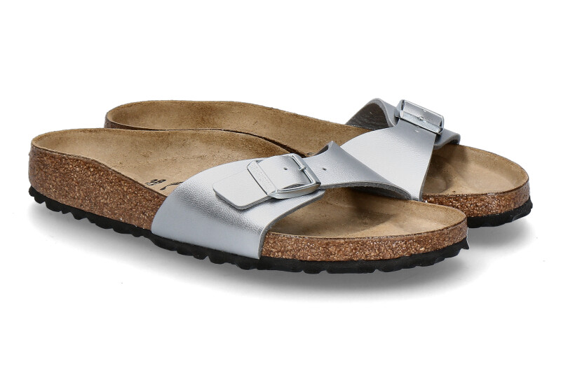 Birkenstock Pantolette SCHMAL MADRID BS- silver/ silber