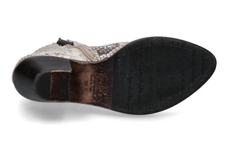 La Bottega di Lisa Stiefelette PITONE ROCCIA (39½)