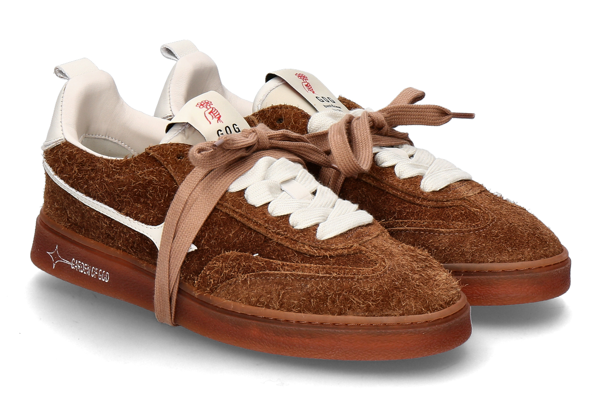 Garden of God Damen-Sneaker EARTH HAIRY SUEDE- noce/ mittelbraun