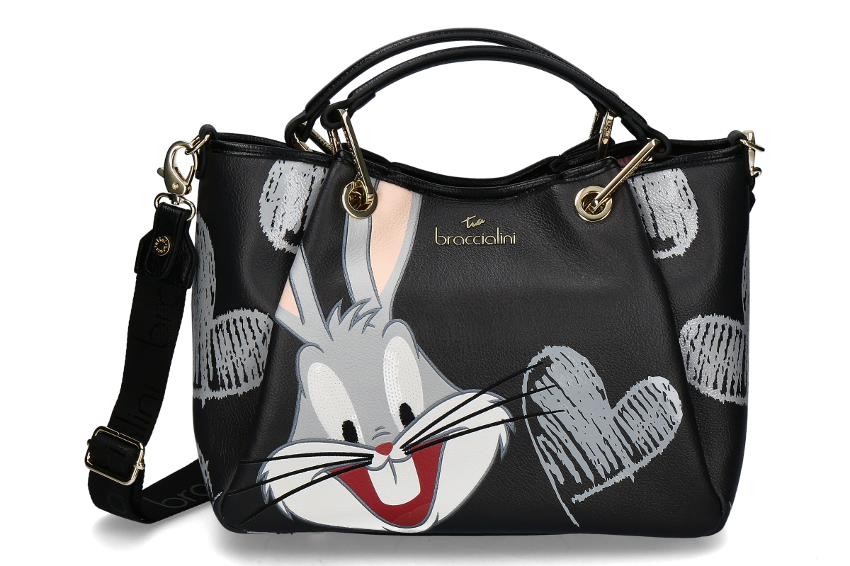 Braccialini Handtasche BUGS BUNNY- schwarz/ black