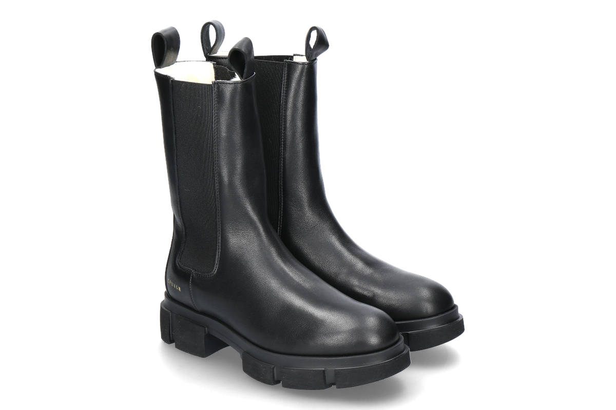 Copenhagen Studios Damen Chelsea Boot CPH500 gefüttert- black/ schwarz