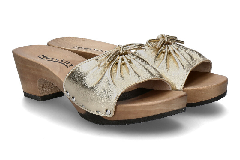 Softclox Pantolette KIRSTEN SHINY SOFTNAPPA- gold