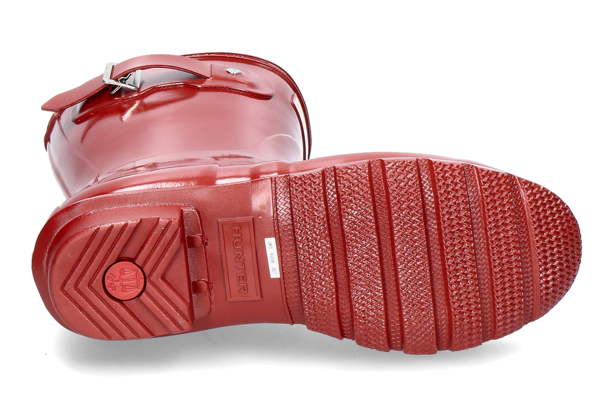 Hunter Damen- Regenstiefel ORIGINAL SHORT GLOSS BOOT- military red_892900046_4