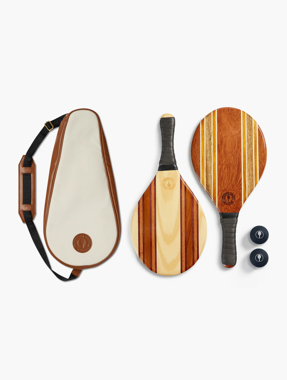 Frescobol Carioca Tennisschläger LEBLON BEACH BAT SET- schwarz