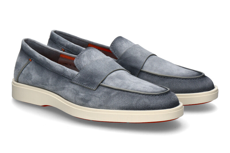 Santoni Herren- Loafer REVOLVE- grey/grau