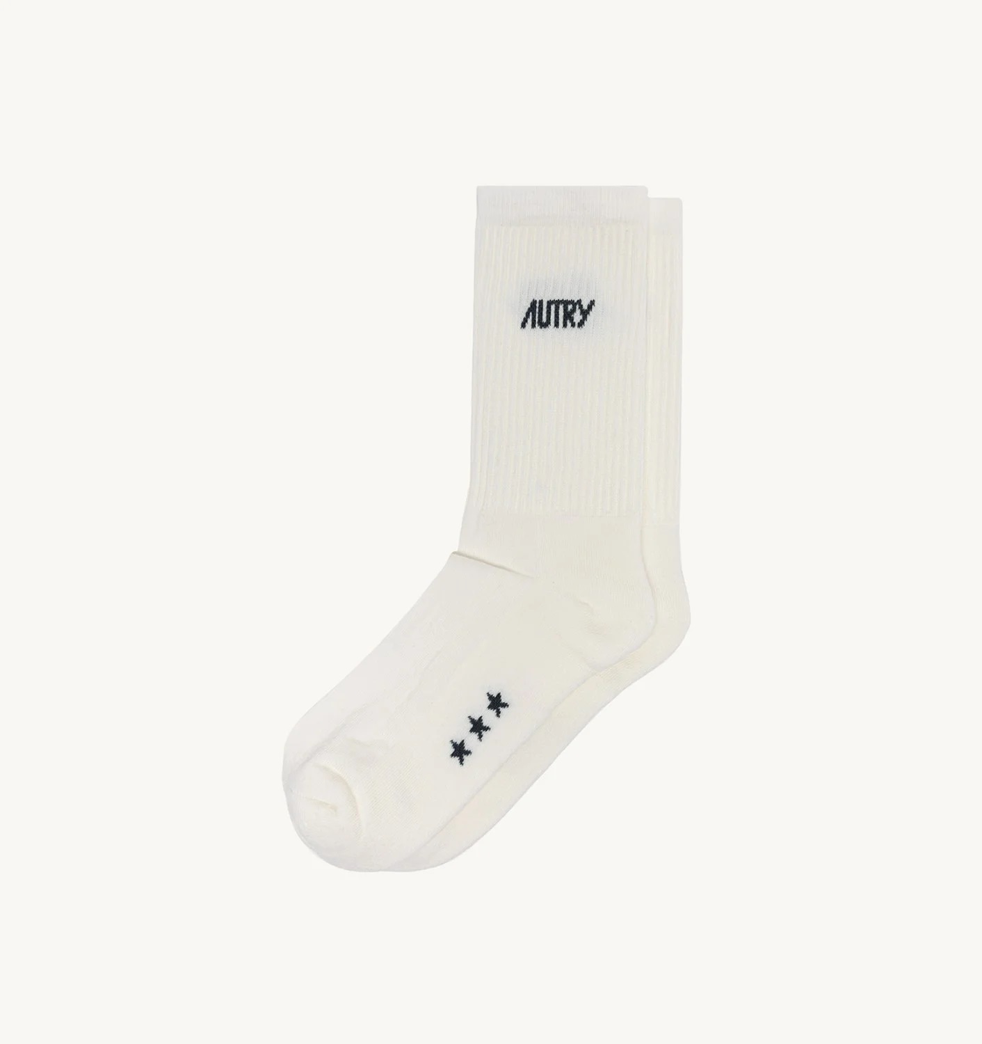 Autry Unisex Socken JACQUARD LOGO - creme/blau