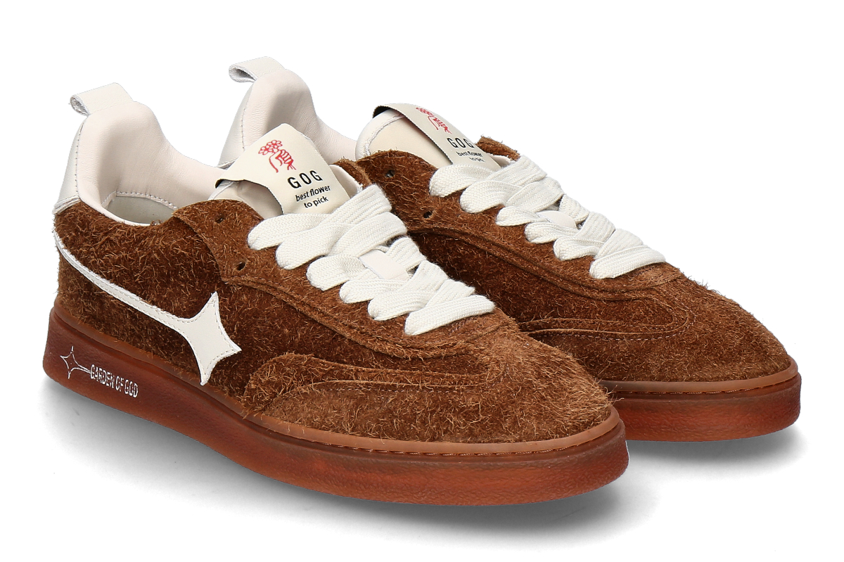 Garden of God Damen-Sneaker EARTH HAIRY SUEDE- noce/ mittelbraun