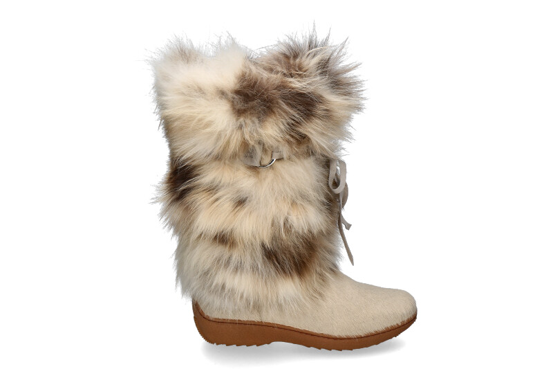 Oscar Sport Damen Fellstiefel VOLPE SABBIA ICEBURG - beige / braun