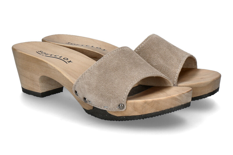 Softclox Pantolette KELLY KASCHMIR- taupe/hazelnut