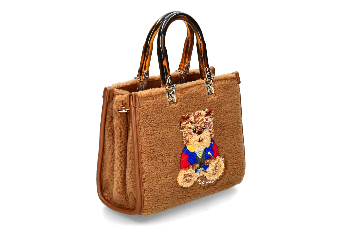 Rue Madam Umhängetasche- MARVIN MINI TOTE WINTER- cookie/braun