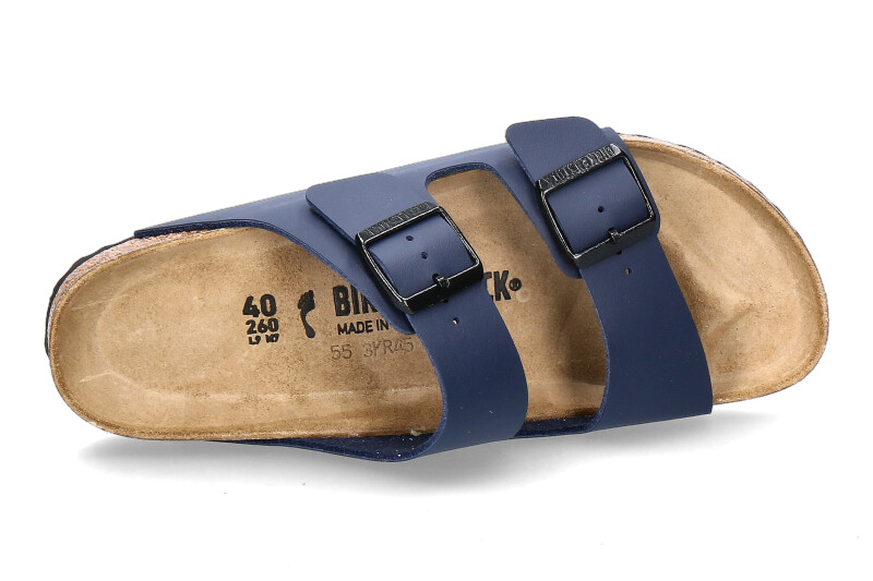 Birkenstock Pantolette ARIZONA SCHMAL BIRKO-FLOR BLAU (44)
