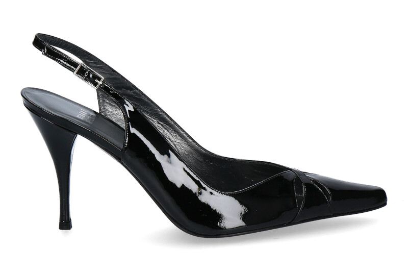 Stuart Weitzman Sandale REVEALING BLACK SOFT PATENT (39)