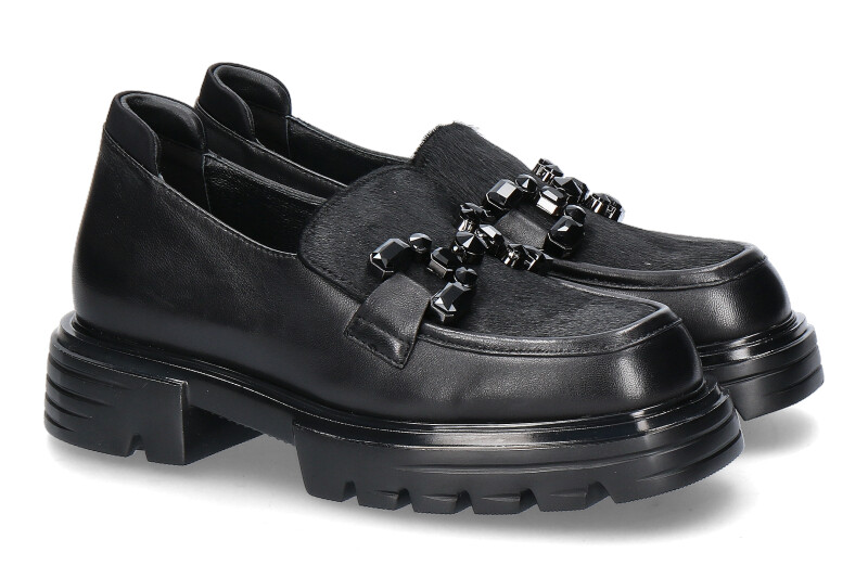 Jeannot Loafer SJ624J NAPPA CAVALLINO- nero/ schwarz
