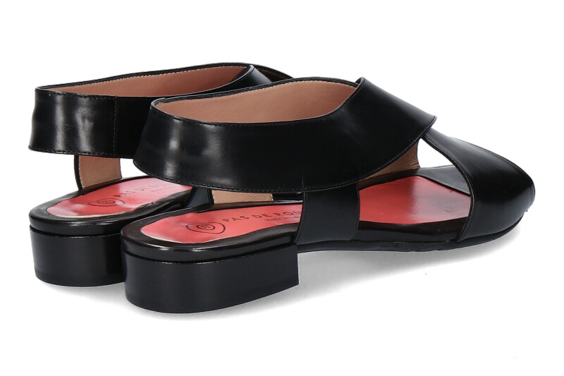 Pas de rouge Sandale FLEUR PARMA NERO (42½)