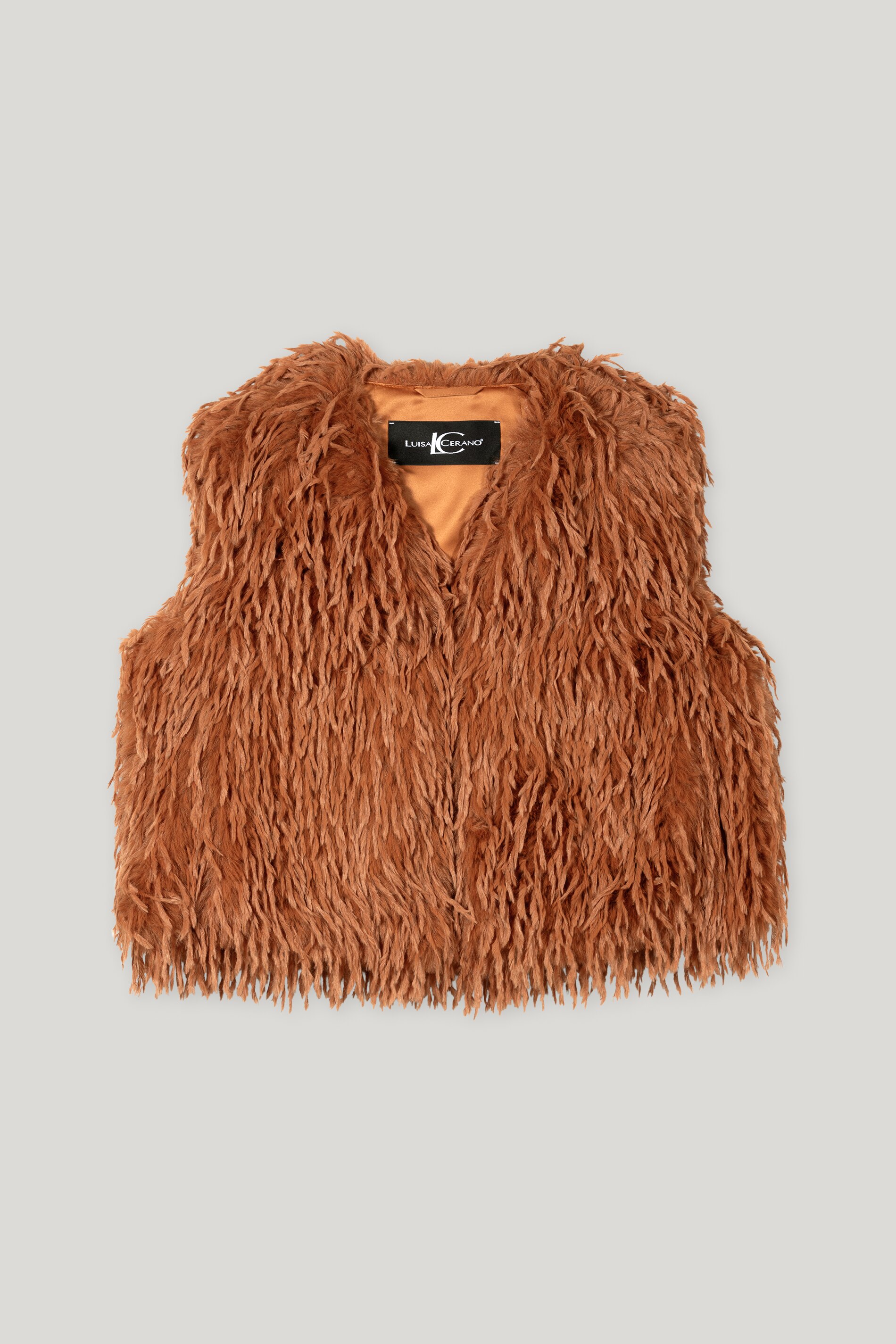 Luisa Cerano Weste FEDER OPTIK - cinnamon/braun