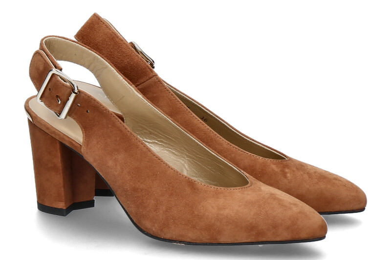 Stuart Weitzman Slingpumps LAMELLA SADDLE SUEDE (36)