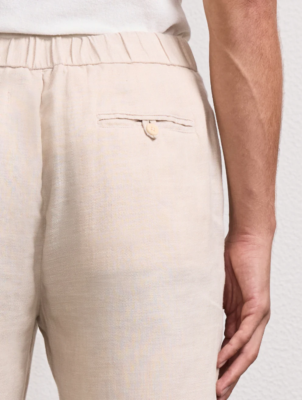 Frescobol Carioca Herren- Hose OSCAR CHINO LEINEN- sand