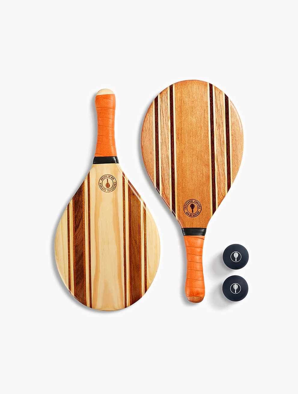 Frescobol Carioca Tennisschläger LEBLON BEACH BAT SET- orange