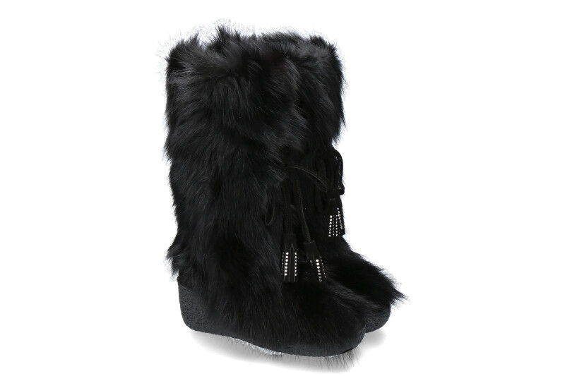 Diavolezza Fellstiefel FOXY- nero/ schwarz