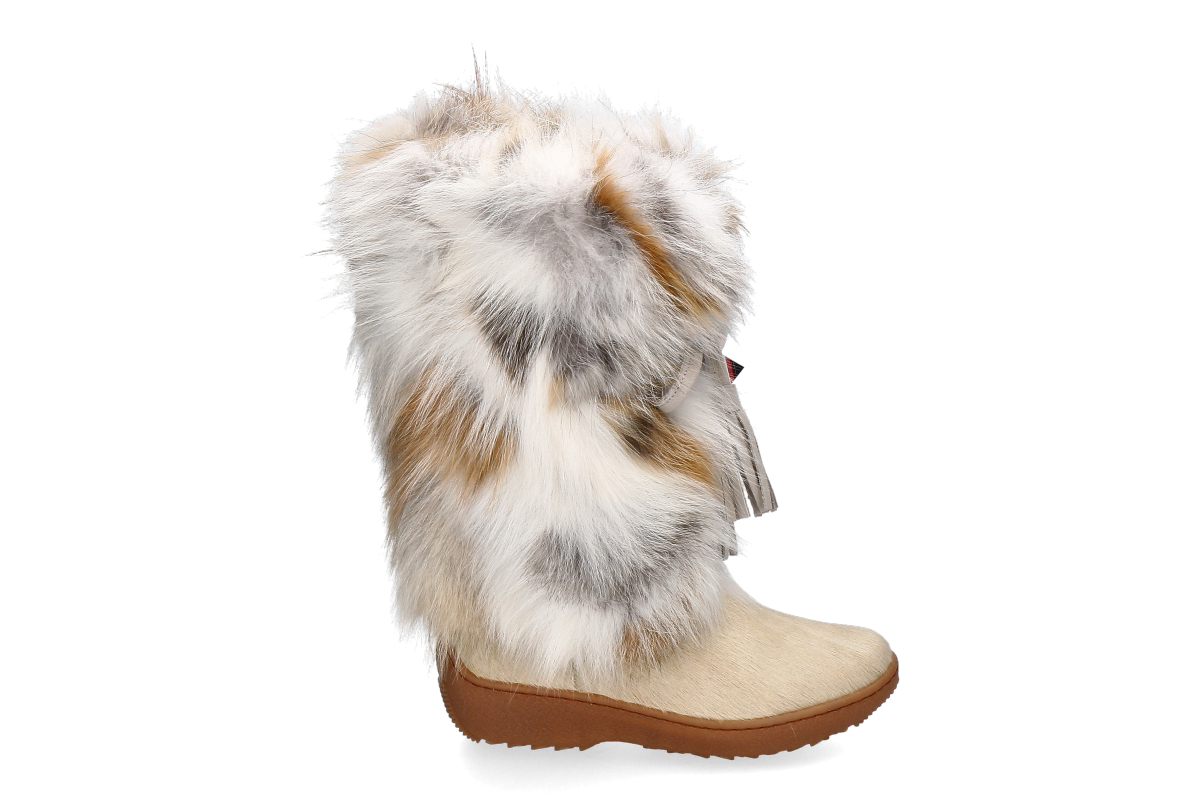 Oscar Sport Damen- Fellstiefel VOLPE GOLDEN- sand/ beige/ white