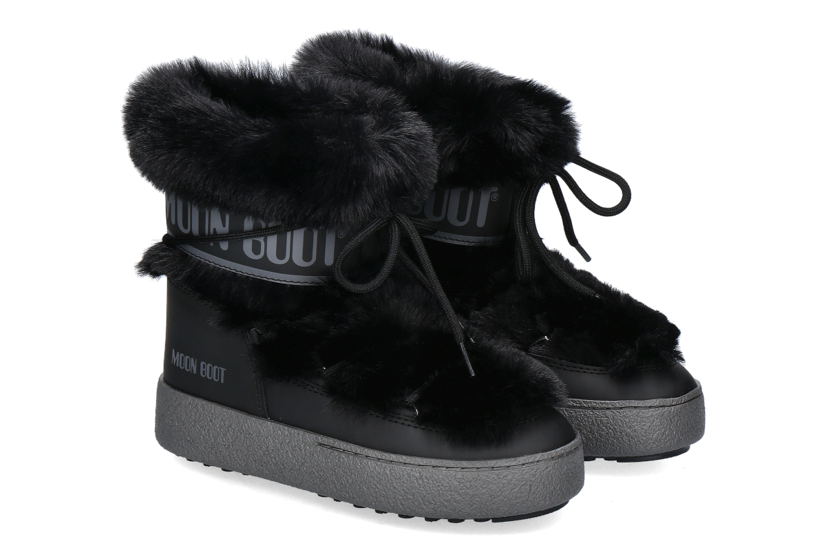 Moon Boot Damen Bootie LTRACK FAUX FUR- black/ schwarz