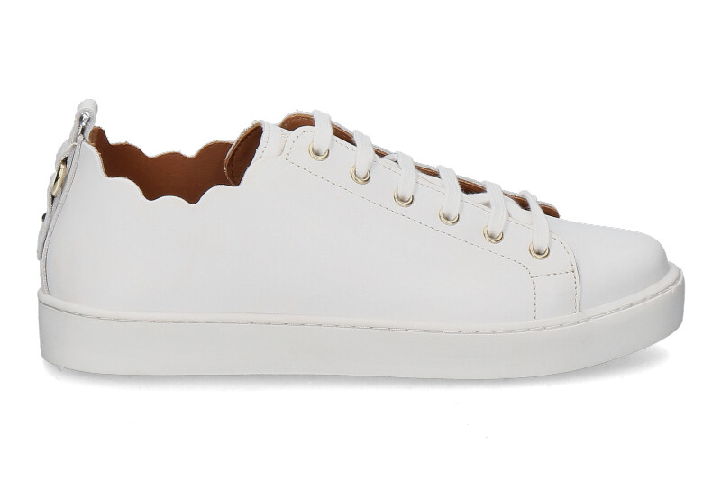 Maison Toufet Sneaker JULIE CUIR LISSE- blanc/white