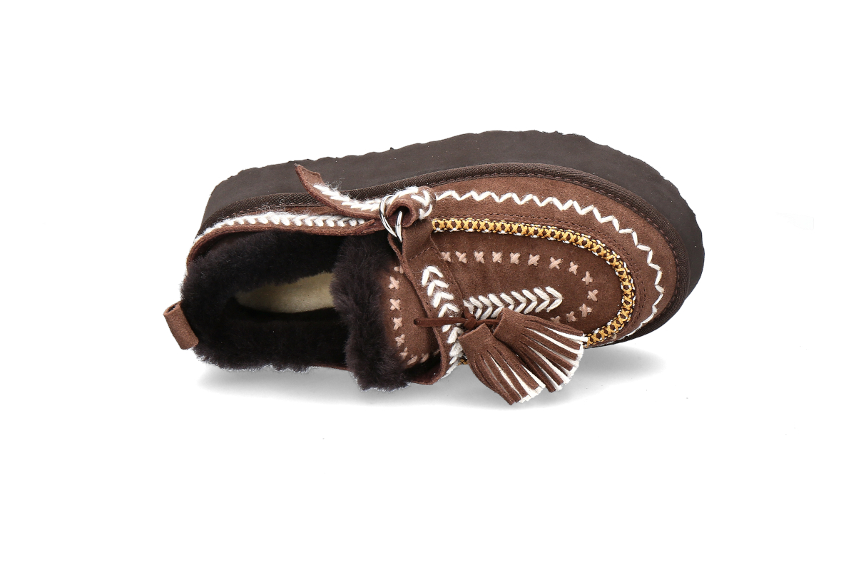 Nan-Ku Couture Bootie gefüttert DFH13 - coffee_262300047_5