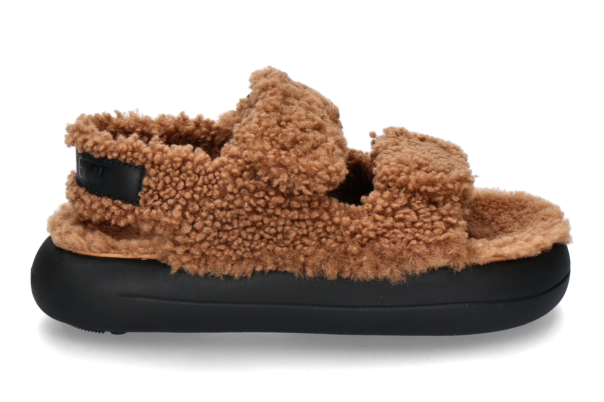 Moon Boot Sandale gefüttert SHEARLING SANDAL- cognac