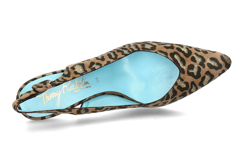 Thierry Rabotin Slingpumps MANIE NUBA OLIVE BROWN (40)