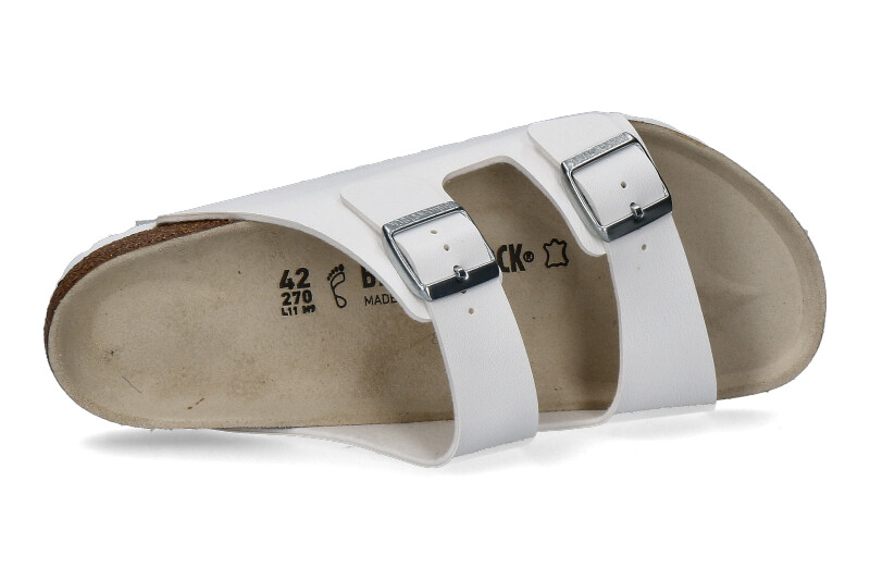 Birkenstock Pantolette ARIZONA NORMAL BIRKO-FLOR WEISS (41)