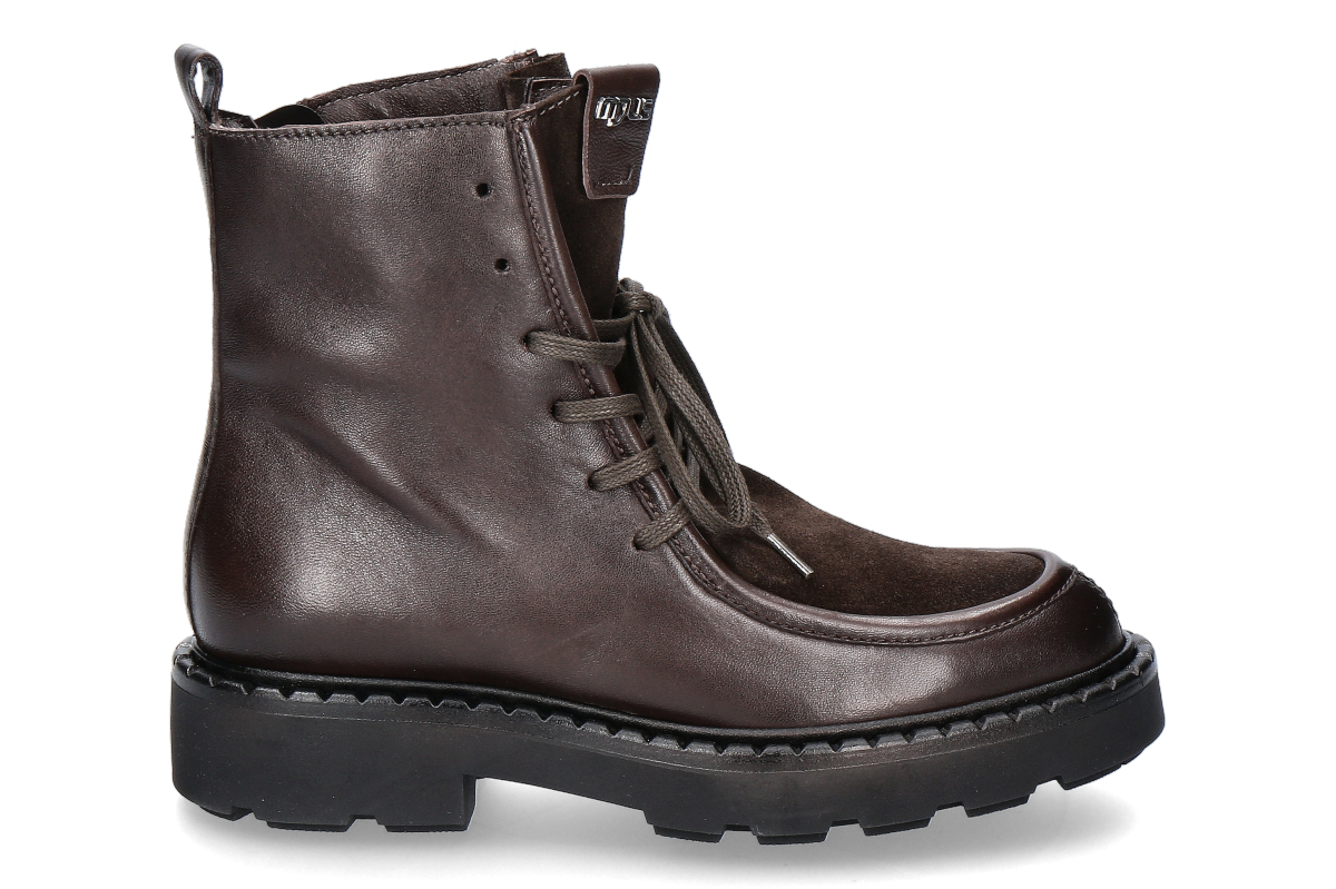 Mjus Schnürboots L88211 VELOURS NAPPA- caffe/ moka