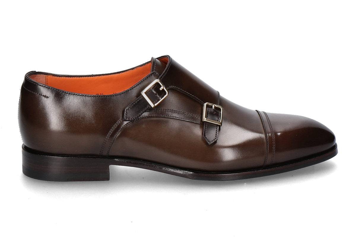 Santoni Doppelmonk AXEL- dark brown/ dunkelbraun